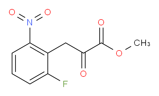 methyl 3-(2-fluoro-6-nitrophenyl)-2-oxopropanoate