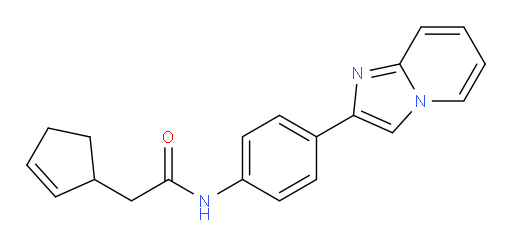 2-(cyclopent-2-en-1-yl)-N-(4-(imidazo[1,2-a]pyridin-2-yl)phenyl)acetamide