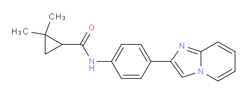 N-(4-(imidazo[1,2-a]pyridin-2-yl)phenyl)-2,2-dimethylcyclopropanecarboxamide