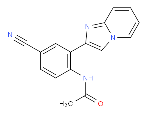 N-(4-cyano-2-(imidazo[1,2-a]pyridin-2-yl)phenyl)acetamide