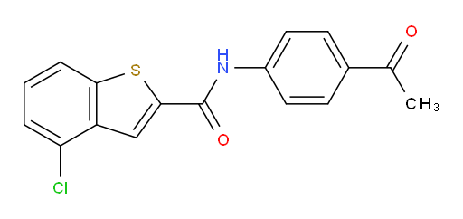 N-(4-acetylphenyl)-4-chlorobenzo[b]thiophene-2-carboxamide