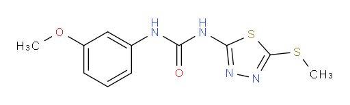 1-(3-methoxyphenyl)-3-(5-(methylthio)-1,3,4-thiadiazol-2-yl)urea