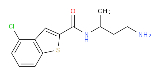 N-(4-aminobutan-2-yl)-4-chlorobenzo[b]thiophene-2-carboxamide