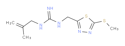 1-(2-methylallyl)-3-((5-(methylthio)-1,3,4-thiadiazol-2-yl)methyl)guanidine