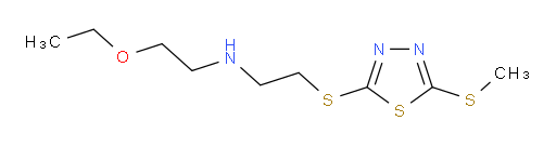 2-ethoxy-N-(2-((5-(methylthio)-1,3,4-thiadiazol-2-yl)thio)ethyl)ethanamine