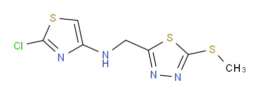 2-chloro-N-((5-(methylthio)-1,3,4-thiadiazol-2-yl)methyl)thiazol-4-amine