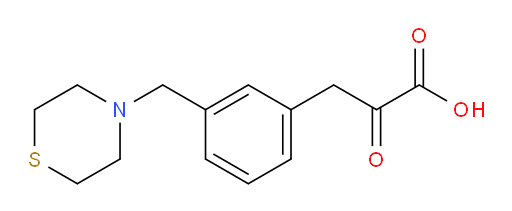 2-oxo-3-(3-(thiomorpholinomethyl)phenyl)propanoic acid