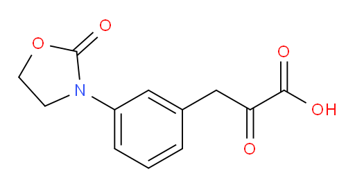 2-oxo-3-(3-(2-oxooxazolidin-3-yl)phenyl)propanoic acid