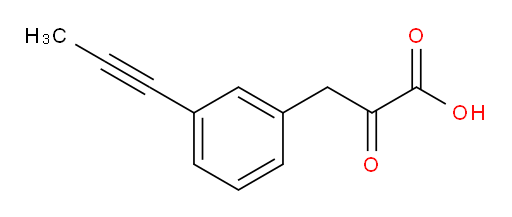 2-oxo-3-(3-(prop-1-yn-1-yl)phenyl)propanoic acid