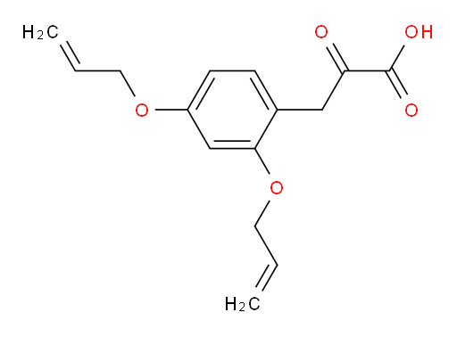 3-(2,4-bis(allyloxy)phenyl)-2-oxopropanoic acid