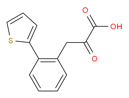 2-oxo-3-(2-(thiophen-2-yl)phenyl)propanoic acid