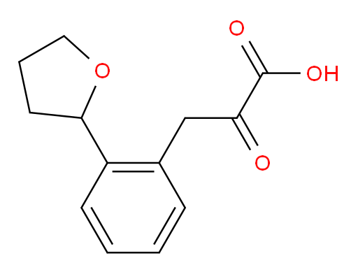 2-oxo-3-(2-(tetrahydrofuran-2-yl)phenyl)propanoic acid