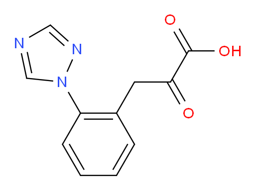 3-(2-(1H-1,2,4-triazol-1-yl)phenyl)-2-oxopropanoic acid