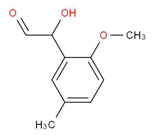 2-hydroxy-2-(2-methoxy-5-methylphenyl)acetaldehyde
