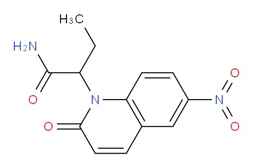 2-(6-nitro-2-oxoquinolin-1(2H)-yl)butanamide