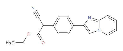 ethyl 2-cyano-2-(4-(imidazo[1,2-a]pyridin-2-yl)phenyl)acetate