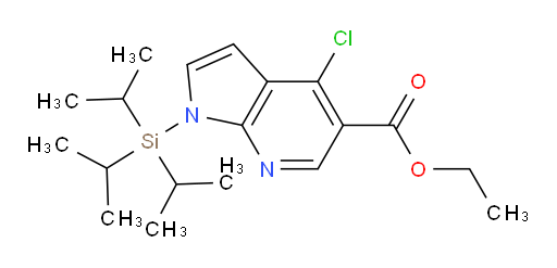 ethyl 4-chloro-1-(triisopropylsilyl)-1H-pyrrolo[2,3-b]pyridine-5-carboxylate