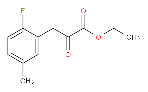 ethyl 3-(2-fluoro-5-methylphenyl)-2-oxopropanoate