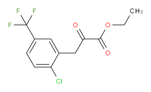ethyl 3-(2-chloro-5-(trifluoromethyl)phenyl)-2-oxopropanoate
