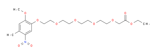ethyl 14-(2-methoxy-4-methyl-5-nitrophenoxy)-3,6,9,12-tetraoxatetradecan-1-oate