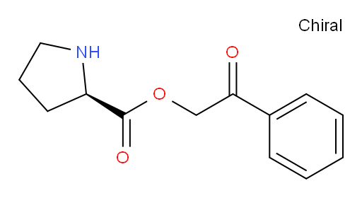 (R)-2-oxo-2-phenylethyl pyrrolidine-2-carboxylate