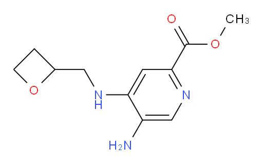 methyl 5-amino-4-((oxetan-2-ylmethyl)amino)picolinate