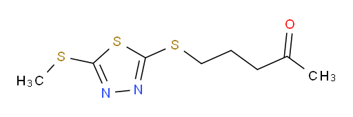 5-((5-(methylthio)-1,3,4-thiadiazol-2-yl)thio)pentan-2-one