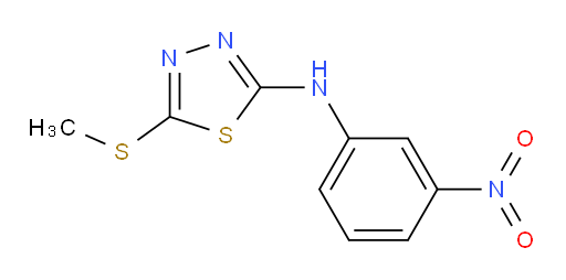 5-(methylthio)-N-(3-nitrophenyl)-1,3,4-thiadiazol-2-amine