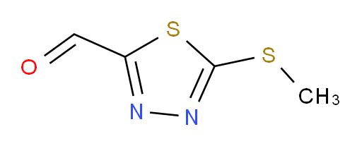 5-(methylthio)-1,3,4-thiadiazole-2-carbaldehyde