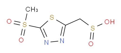 (5-(methylsulfonyl)-1,3,4-thiadiazol-2-yl)methanesulfinic acid