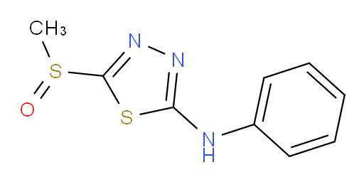5-(methylsulfinyl)-N-phenyl-1,3,4-thiadiazol-2-amine