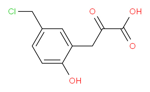 3-(5-(chloromethyl)-2-hydroxyphenyl)-2-oxopropanoic acid