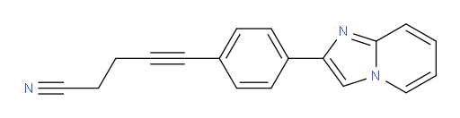 5-(4-(imidazo[1,2-a]pyridin-2-yl)phenyl)pent-4-ynenitrile