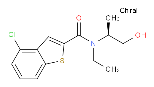 (S)-4-chloro-N-ethyl-N-(1-hydroxypropan-2-yl)benzo[b]thiophene-2-carboxamide