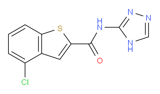 4-chloro-N-(4H-1,2,4-triazol-3-yl)benzo[b]thiophene-2-carboxamide