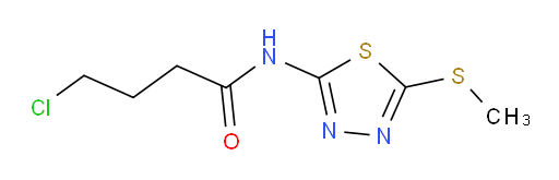 4-chloro-N-(5-(methylthio)-1,3,4-thiadiazol-2-yl)butanamide