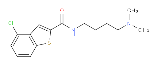 4-chloro-N-(4-(dimethylamino)butyl)benzo[b]thiophene-2-carboxamide