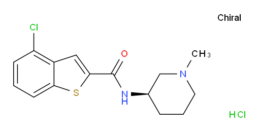 (R)-4-chloro-N-(1-methylpiperidin-3-yl)benzo[b]thiophene-2-carboxamide hydrochloride