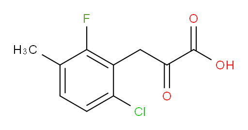 3-(6-chloro-2-fluoro-3-methylphenyl)-2-oxopropanoic acid