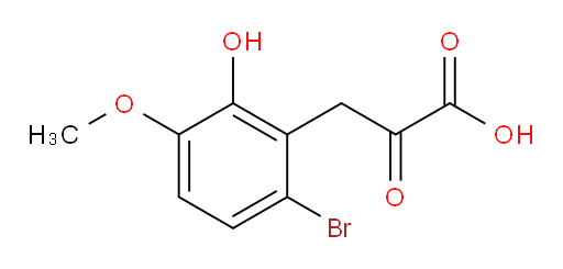 3-(6-bromo-2-hydroxy-3-methoxyphenyl)-2-oxopropanoic acid
