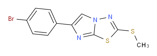6-(4-bromophenyl)-2-(methylthio)imidazo[2,1-b][1,3,4]thiadiazole