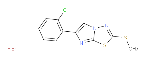 6-(2-chlorophenyl)-2-(methylthio)imidazo[2,1-b][1,3,4]thiadiazole hydrobromide