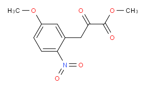 methyl 3-(5-methoxy-2-nitrophenyl)-2-oxopropanoate