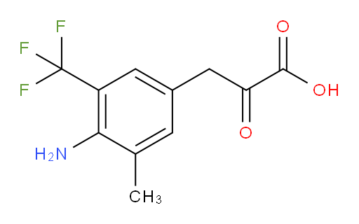 3-(4-amino-3-methyl-5-(trifluoromethyl)phenyl)-2-oxopropanoic acid