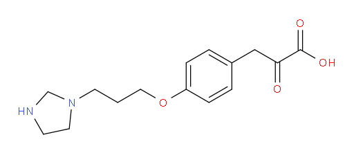 3-(4-(3-(imidazolidin-1-yl)propoxy)phenyl)-2-oxopropanoic acid