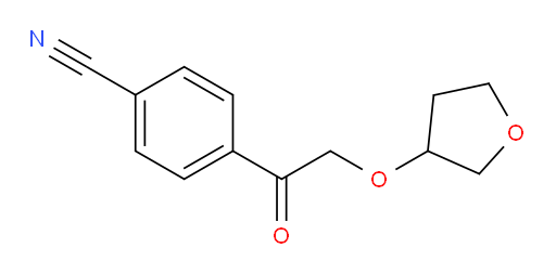 4-(2-((tetrahydrofuran-3-yl)oxy)acetyl)benzonitrile