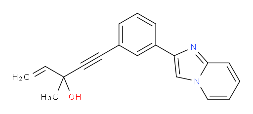 5-(3-(imidazo[1,2-a]pyridin-2-yl)phenyl)-3-methylpent-1-en-4-yn-3-ol