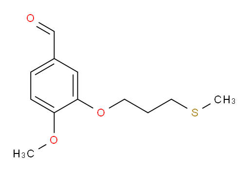 4-methoxy-3-(3-(methylthio)propoxy)benzaldehyde