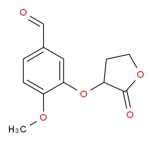 4-methoxy-3-((2-oxotetrahydrofuran-3-yl)oxy)benzaldehyde