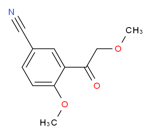 4-methoxy-3-(2-methoxyacetyl)benzonitrile